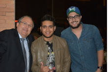 Paulo Horto com Henrique e Juliano 