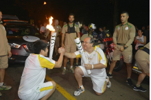 Revezamento da tocha olímpica